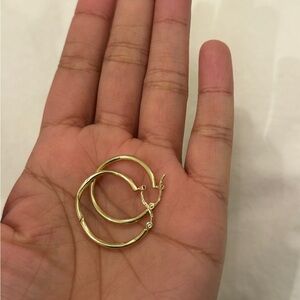 14k Solid Gold Hoop Earrings